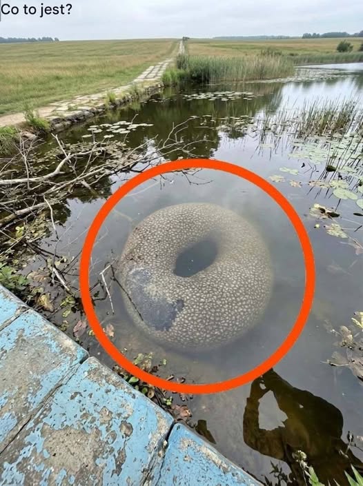 Znaleziono go w sztucznym jeziorze we wsi. Na początku, kiedy zobaczyłem go z daleka, bardzo się przestraszyłem.