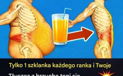 Wystarczy 1 szklanka dziennie, a tłuszcz na brzuchu zniknie.