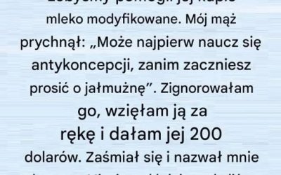 Jeden akt dobroci zmienił moje życie na zawsze