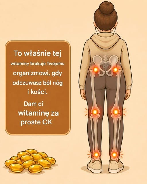 Niezbędna witamina łagodząca ból nóg i kości Pełny artykuł znajduje się w pierwszym komentarzu