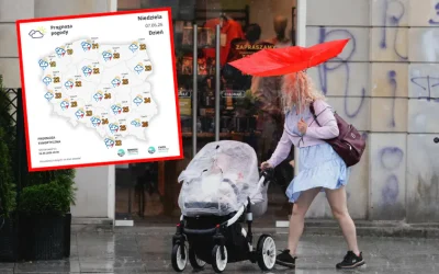 Szykuje się deszczowa niedziela. Niż Quella zamiesza w pogodzie